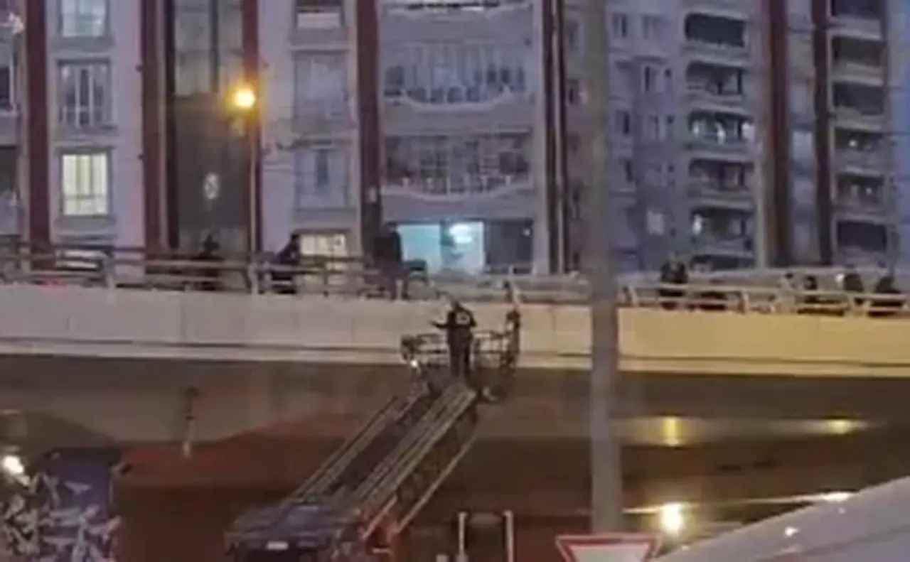 Gaziantep’te Köprü Üzerinde İntihar Girişimi