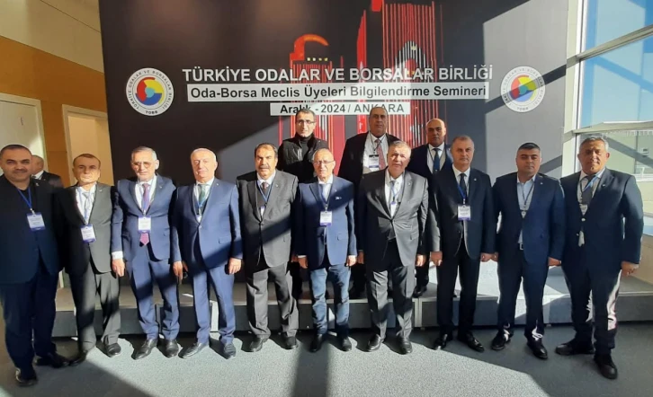 GTB MECLİS ÜYELERİ, TOBB BİLGİLENDİRME SEMİNERİ’NE KATILDI