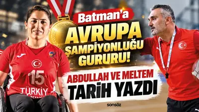 Batman’a Avrupa şampiyonluğu gururu! Abdullah ve Meltem tarih yazdı