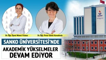 SANKO ÜNİVERSİTESİ’NDE AKADEMİK YÜKSELMELER DEVAM EDİYOR